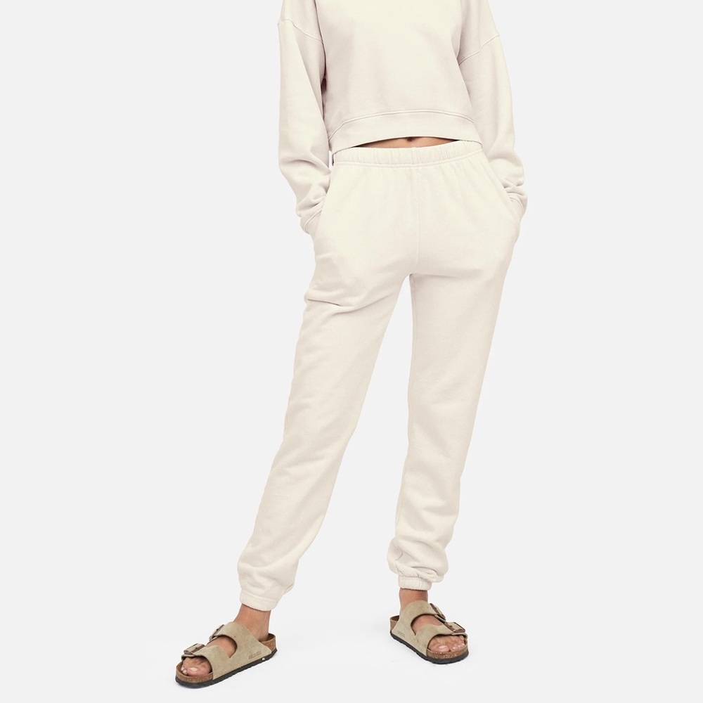 MATE the Label Fleece Relaxed Sweatpant | Bone | XS